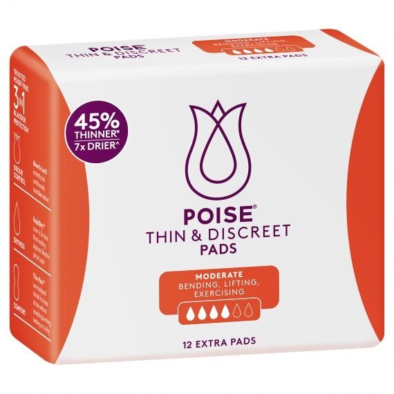 Poise® Discreet Pad Xtra (Packet 6)