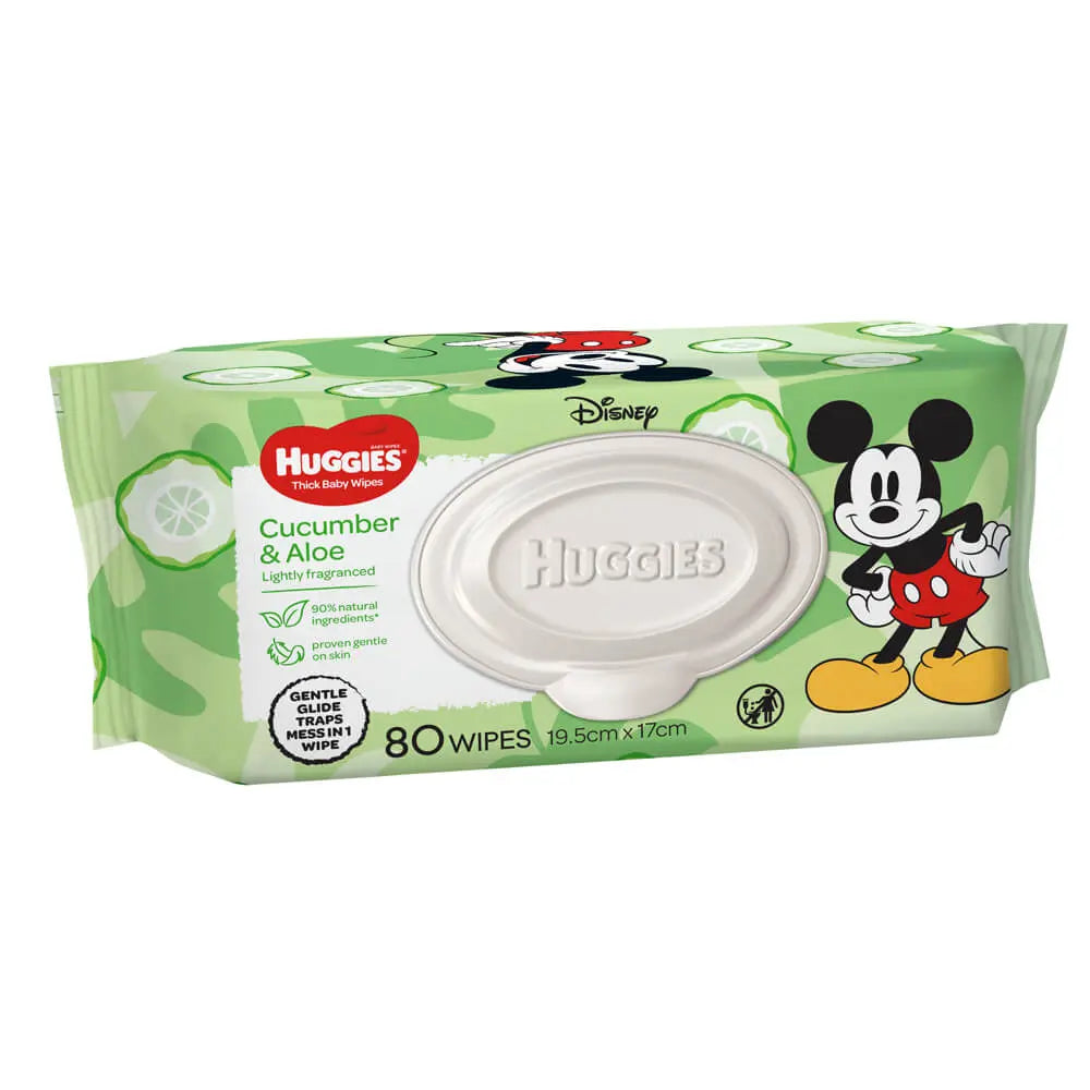 HUGGIES® Wipes Cucumber & Aloe (Packet 80) – Topcat Healthcare