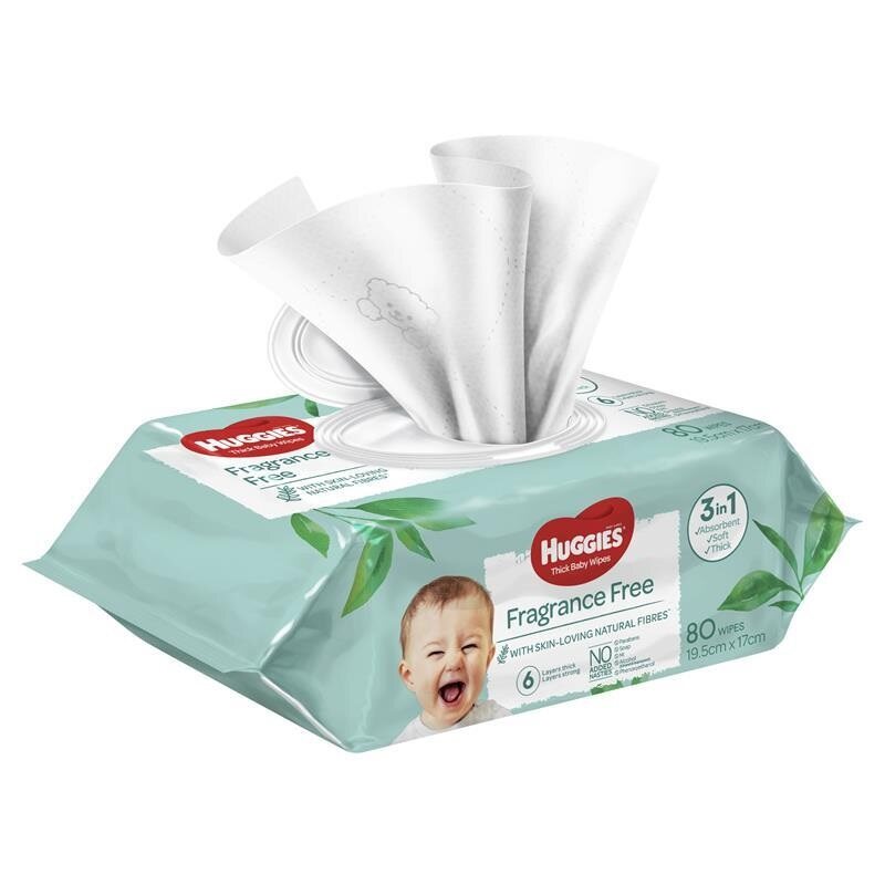 Huggies® Essential Fragrance Free  (Packet 80)