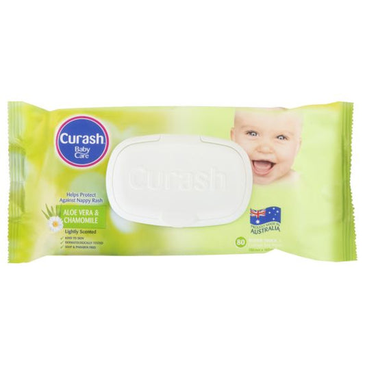 Curash Baby Wipes Soothing (Packet 80)