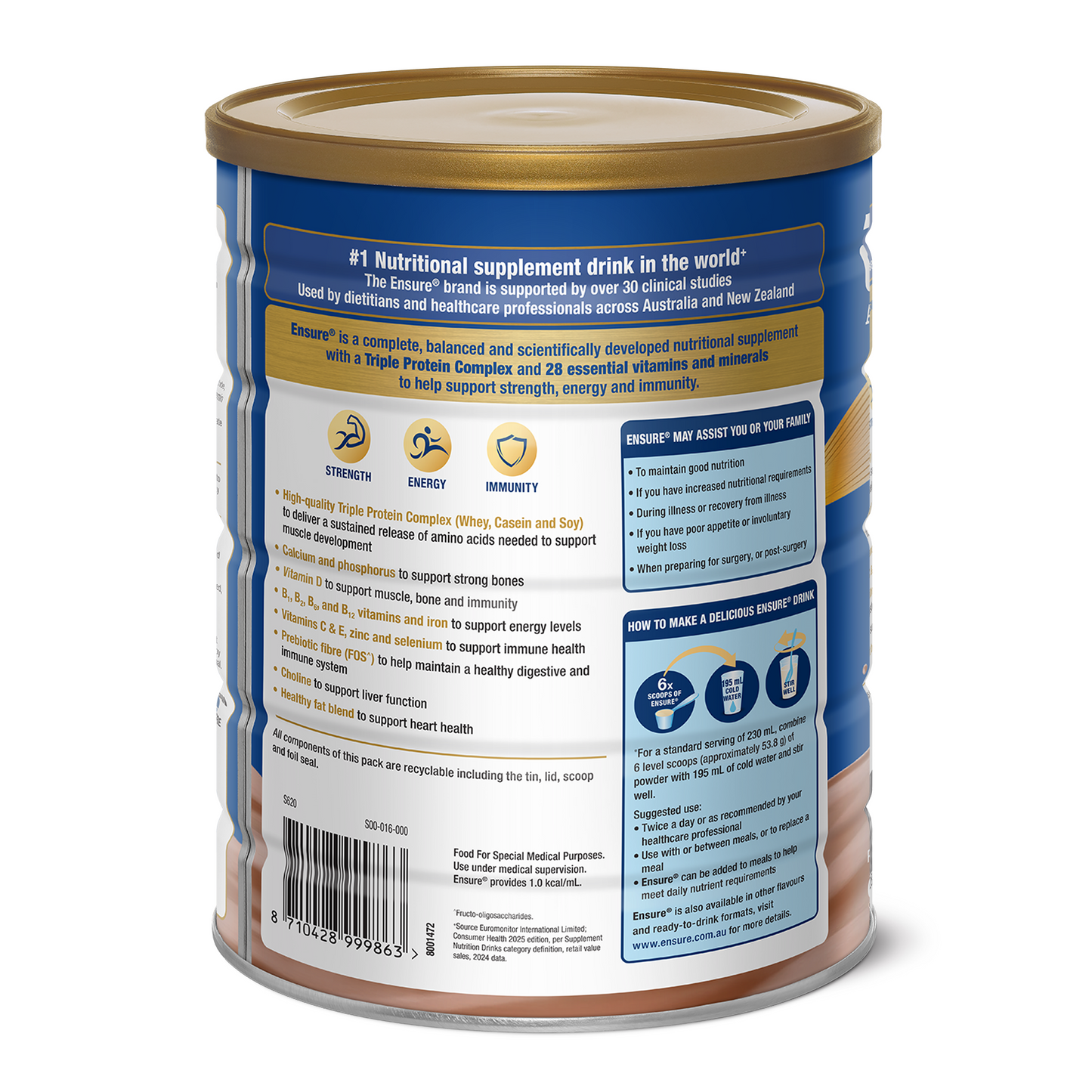Ensure Powder Chocolate 850g