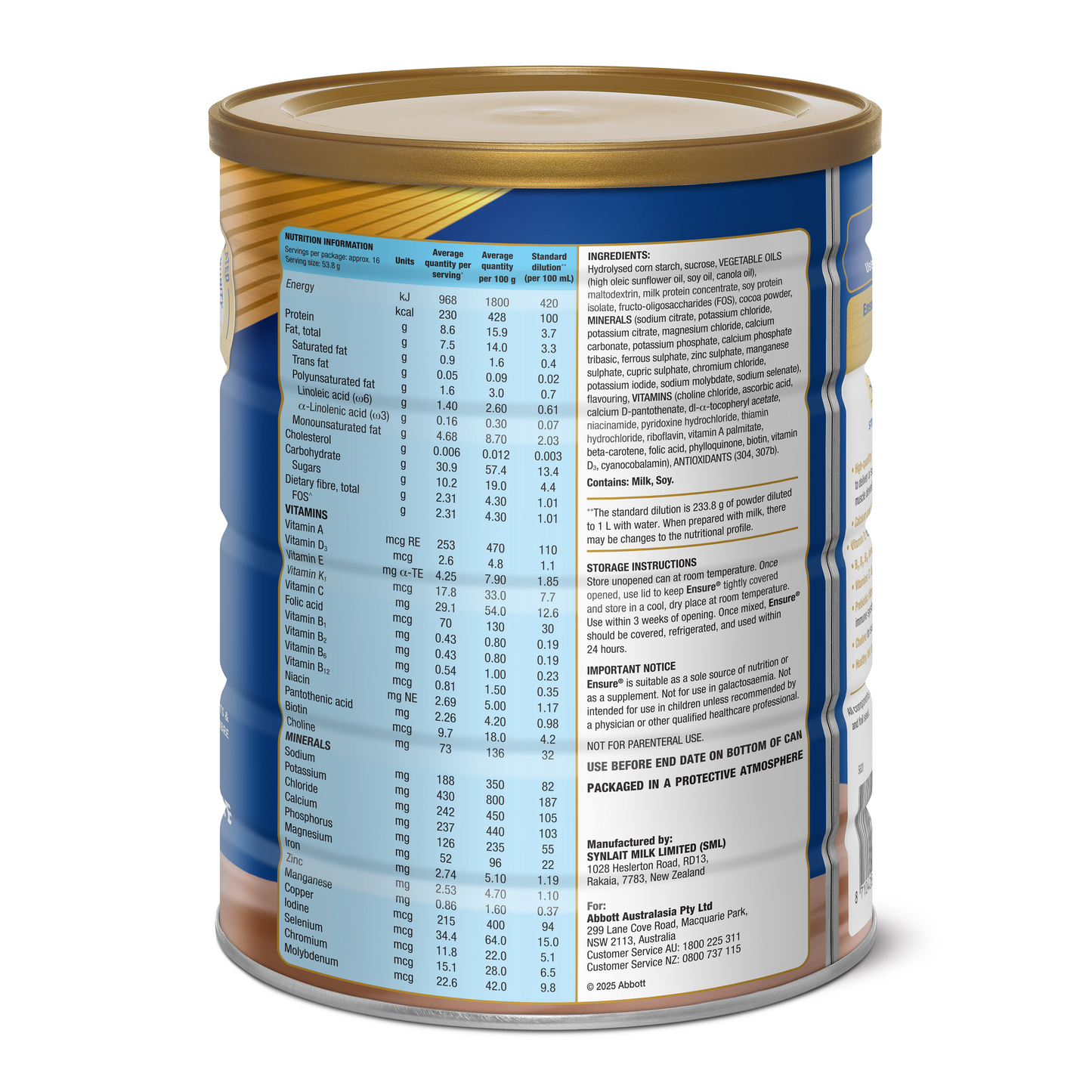 Ensure Powder Chocolate 850g