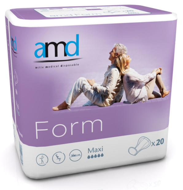 AMD Form Anatomical Shaped Maxi (PE) 2450ml 20 (Packet 20)