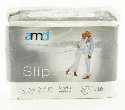 AMD Slip X-Large Maxi + 4400ml 140-175cm 20 (Carton 3)