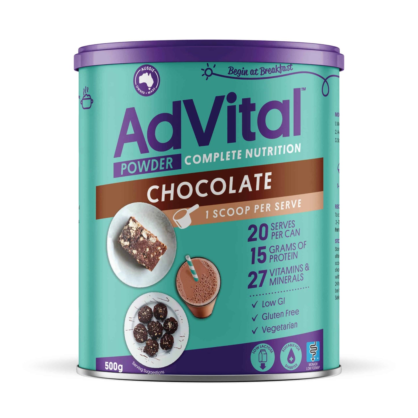 FC AdVital Chocolate 500g Can