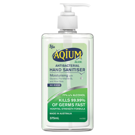 Aqium Hand Sanitiser Aloe 375ml