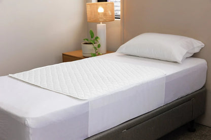 Buddies Absorb-Max Bed Pad 90 x 90 Tucks White