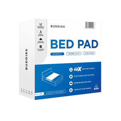 Buddies Absorb-Max Bed Pad 90 x 90cm 3500ml Tucks