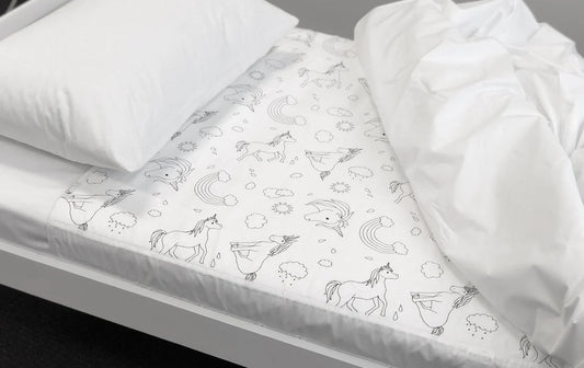 Brollysheets Bed Pad Single Single Unicorn