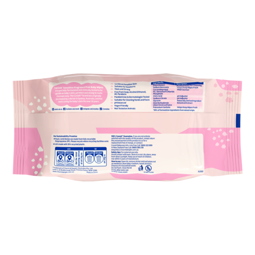 Curash Fragrance Free Baby Wipes (3x80)