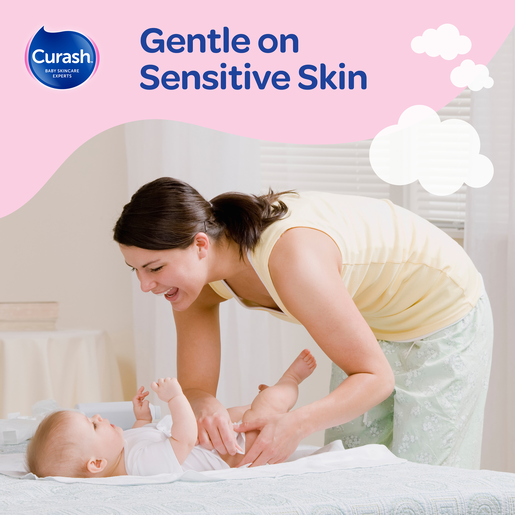 Curash Fragrance Free Baby Wipes (3x80)