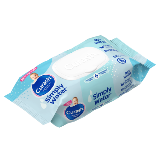 Curash Simply Water Baby Wipes (Packet 80)
