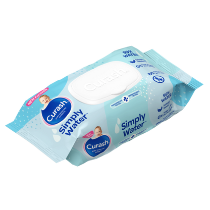 Curash Simply Water Baby Wipes (Packet 80)