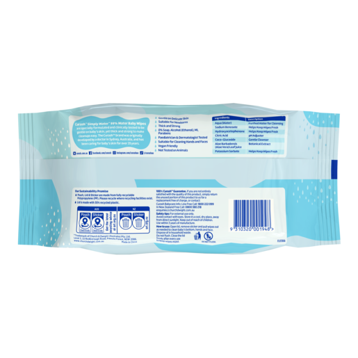 Curash Simply Water Baby Wipes (Packet 80)
