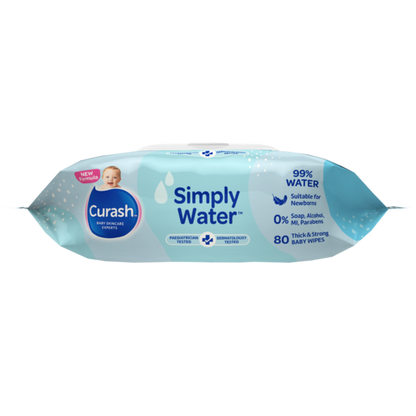 Curash Simply Water Baby Wipes (Packet 80)