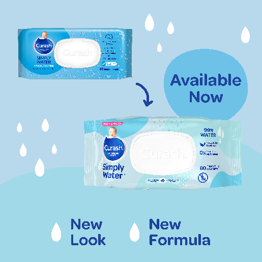 Curash Simply Water Baby Wipes (Packet 80)