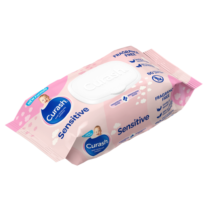 Curash Baby Wipes Fragrance Free (Packet 80)
