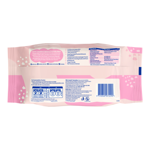 Curash Baby Wipes Fragrance Free (Packet 80)