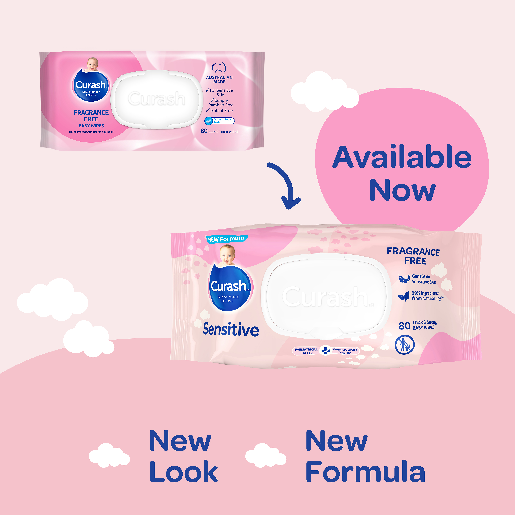 Curash Baby Wipes Fragrance Free (Packet 80)