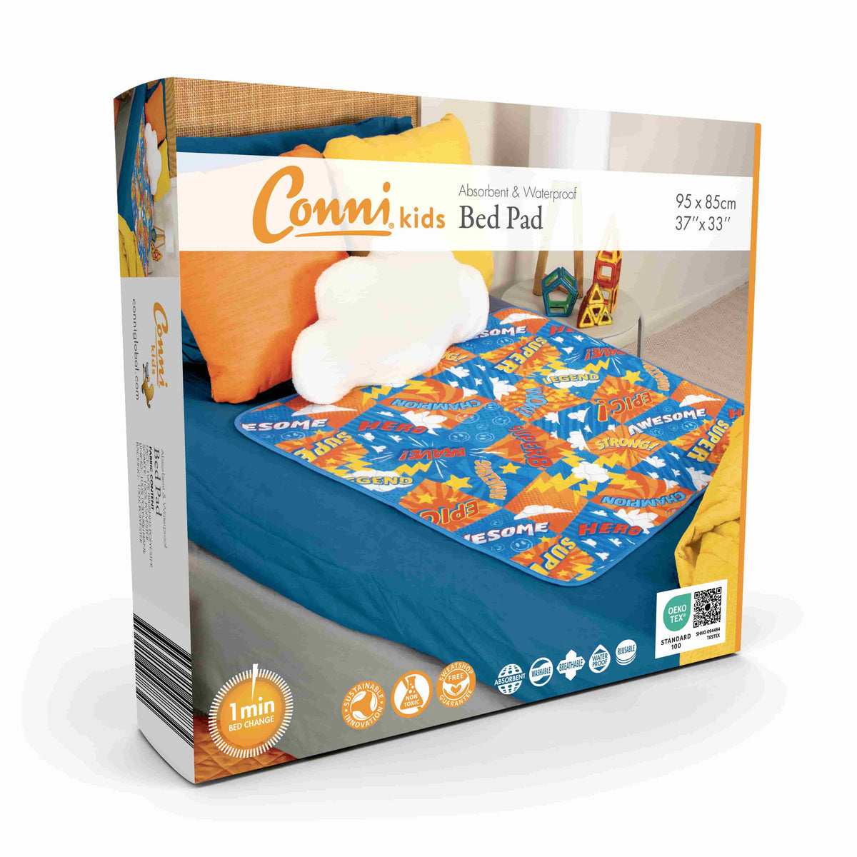Conni Kids Bed Pad (No Tucks) Assorted Prints