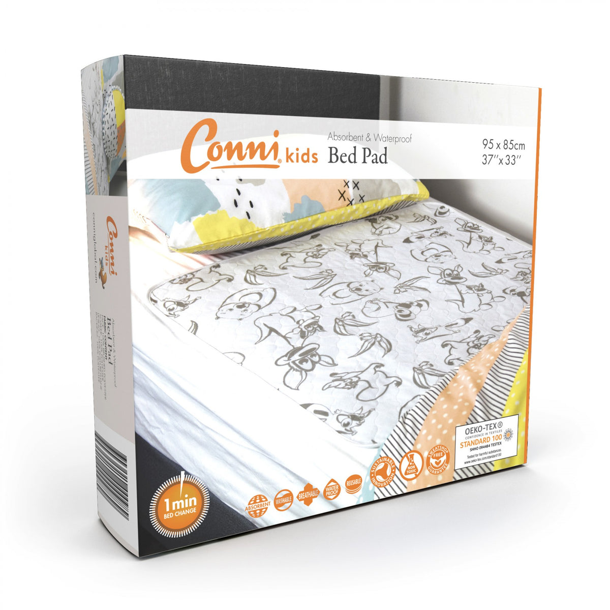 Conni Kids Bed Pad (No Tucks) Assorted Prints