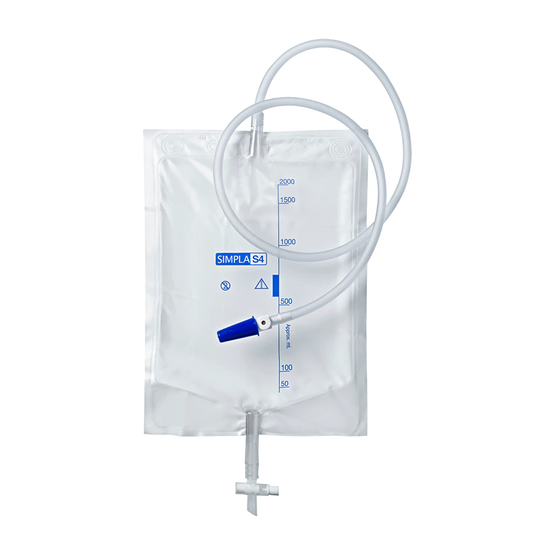 Coloplast Simpla S4 Urine Drainage Bag with Tap and Sample Port Sterile 2000ml (Box 10)