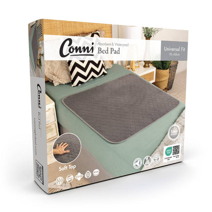 Conni Plush Top Bed Pad Charcoal
