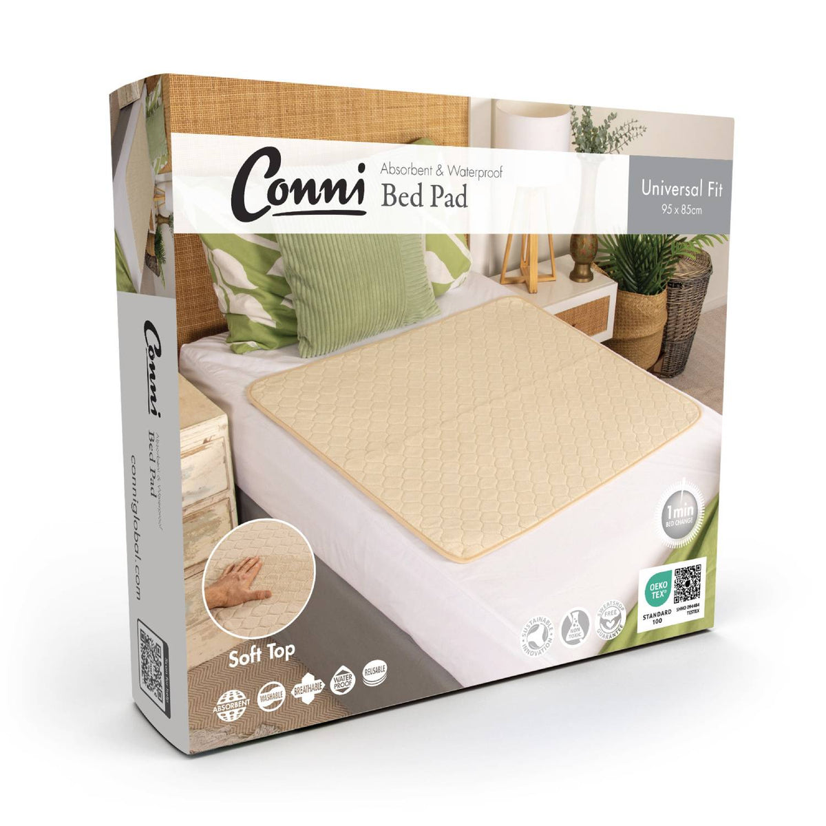 Conni Plush Top Bed Pad Fawn
