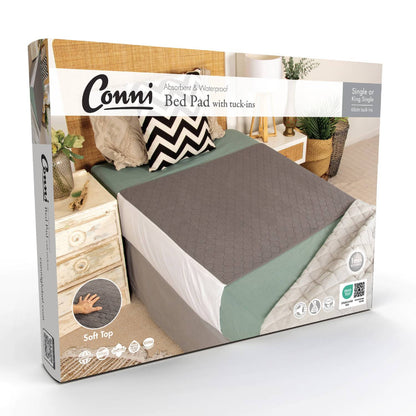 Conni Plush Top Bed Pad Charcoal