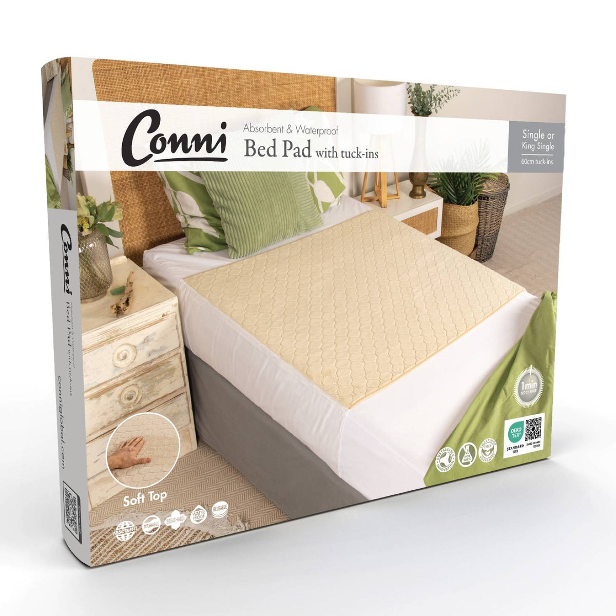 Conni Plush Top Bed Pad Fawn