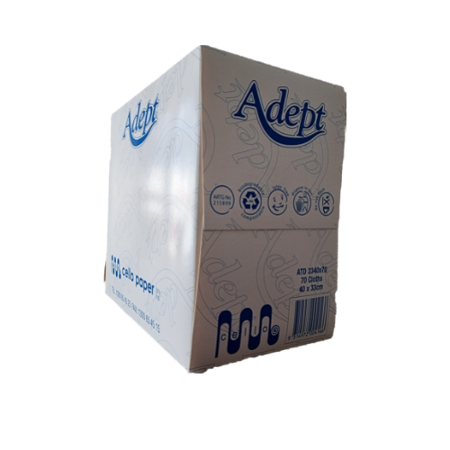 Cello Adept Wipes 40cmx33cm (Box 70)