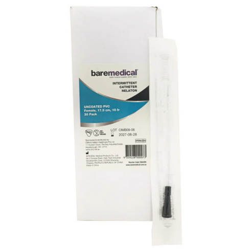 BareMed CATHETER FEMALE 10FR INTERMITTENT NELATON ST SU (Each)