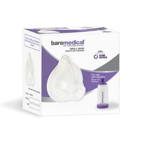 BareMed E-CHAMBER SMALL SPACER MASK SILICONE CONTOURED (Each)