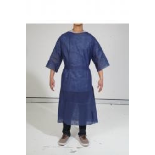 BareMed GOWN PATIENT SHORT SLEEVE BLUE 120 X 150CM (Box 10)