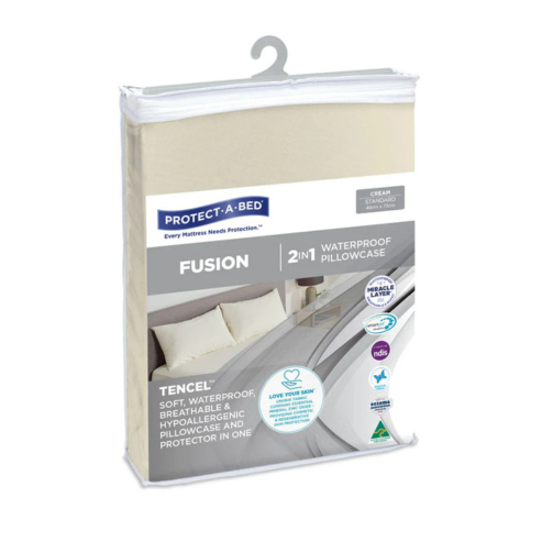 Protect a Bed Fusion TENCEL™ Pillow Protectors - Cream Standard (46030)