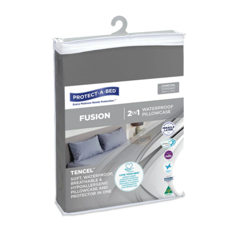 Protect a Bed Fusion TENCEL™ Pillow Protectors - Charcoal Standard (46050)