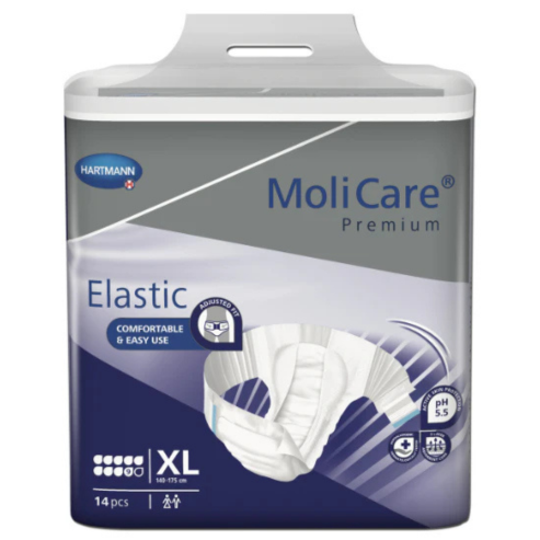 MoliCare® Premium Elastic - XLarge 140-175cm 9 Drops 3941ml (Packet 14)