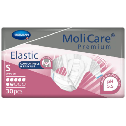 MoliCare® Premium Elastic - Small 70-90cm 7 Drops 1998ml (Packet 30)