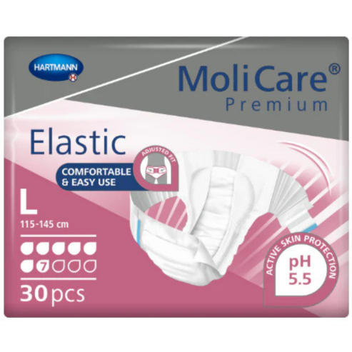 MoliCare® Premium Elastic - Large 115-145cm 7 Drops 2719ml (Packet 30)