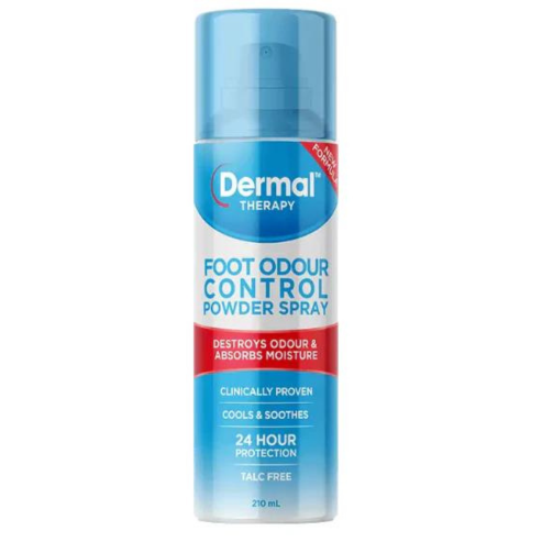 Dermal Therapy Foot Odour Control Powder Spray 210ml