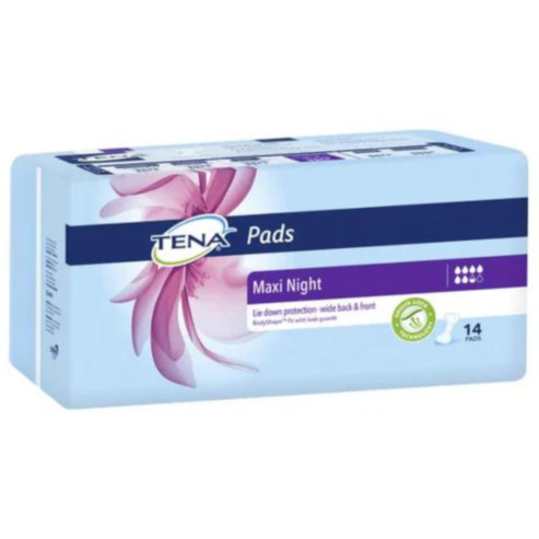 Tena Pads Maxi Night 670ml (Packet 14)