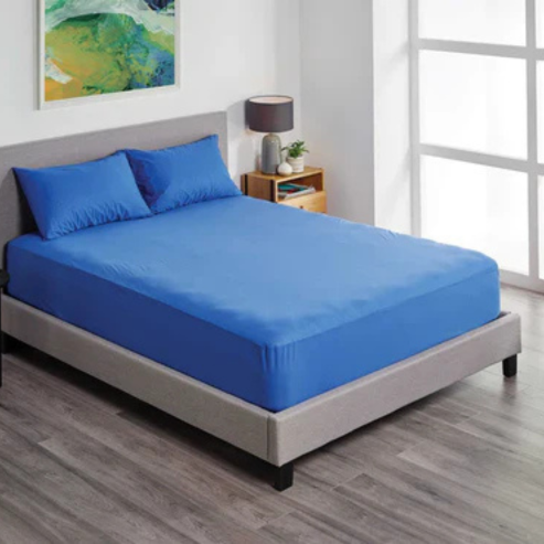 Protect-A-Bed Fusion cobalt fitted waterproof pillowcase - Absorption 190 ml