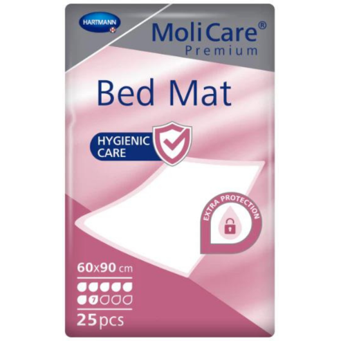 MoliCare® Premium Bed Mat - 60cm x 90cm 7 Drops (Packet 25)