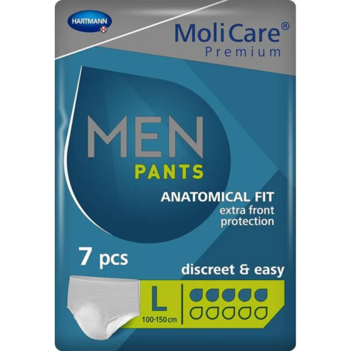 MoliCare® Premium Men Pants - Large 100-150cm 5 Drops 1000ml (Packet 7)