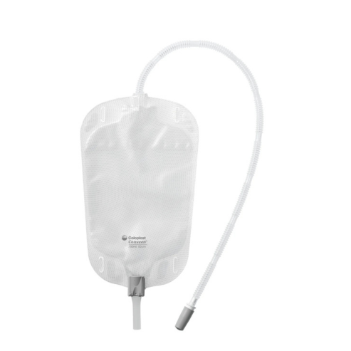 Coloplast Simpla Plus Syphon Bag slide action tap (T-tap) 750ml 25cm tube (Box 10)