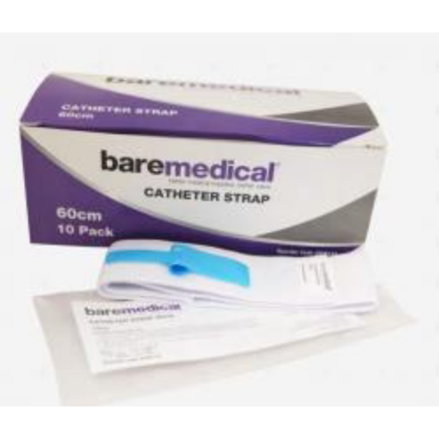 BareMed CATHETER STRAPS 60CM (Box 10)