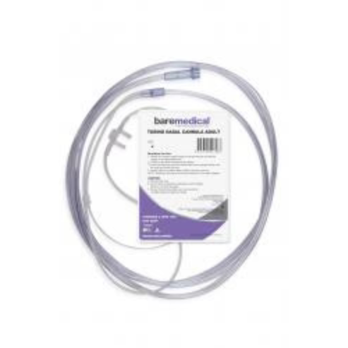 BareMed TUBING NASAL CANNULA ADULT STANDARD 2.1MRT 12FG (Each)