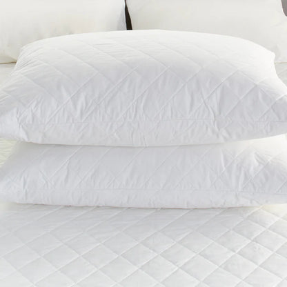 Protect a Bed Quillette Cotton Quilted Fitted Waterproof Pillow Protectors Standard
