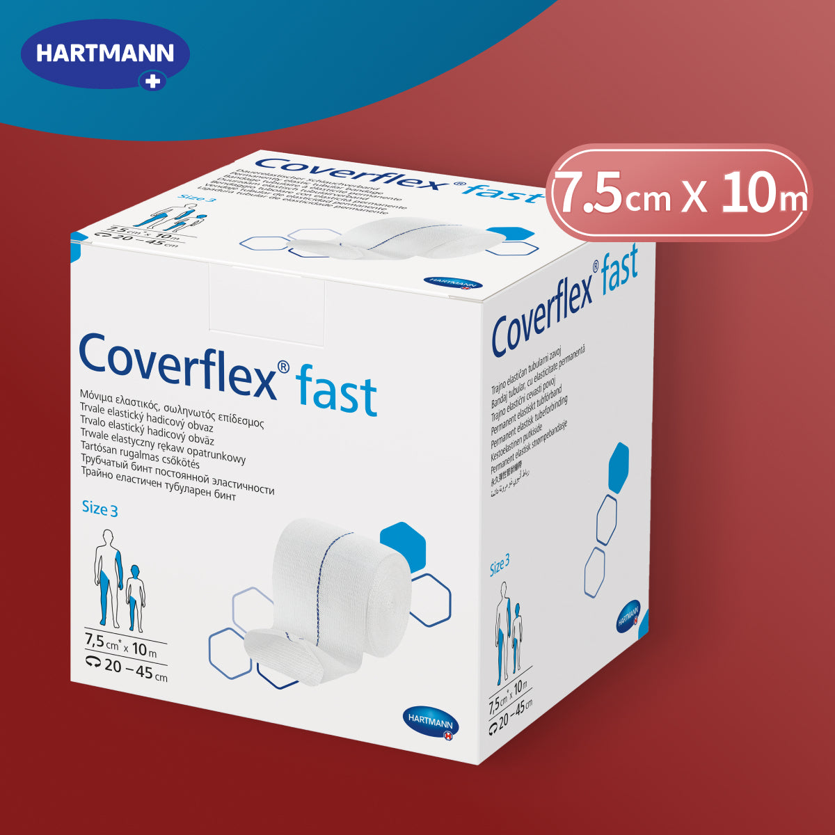 Coverflex Fast 7.5cmx10m Blue (Box 1)