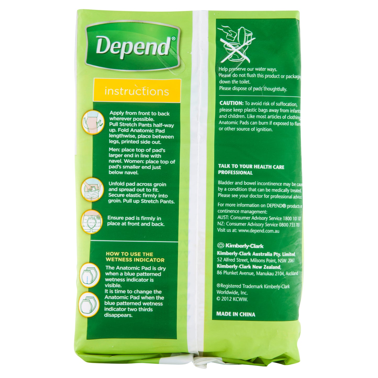 Depend Anatomic Pads Super Plus